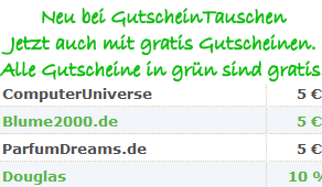 Hier kann jeder Gutscheine gratis tauschen